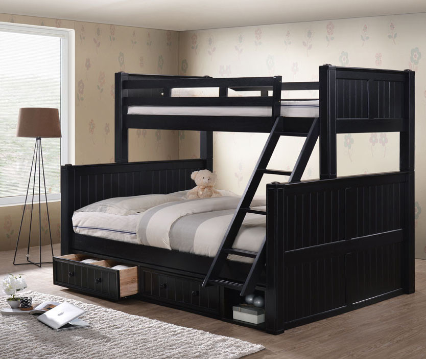 twin over queen bunk bed with drawers