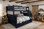 Dillon twin XL over queen bunk bed in navy blue