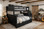 Dillon twin XL over queen bunk bed in black finish