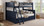 Dillon full XL over queen bunk bed in navy blue