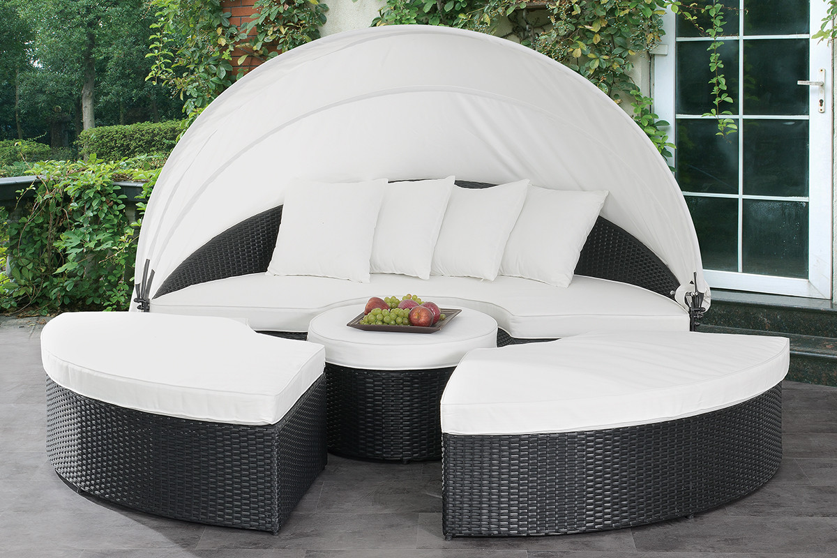 Emily Outdoor Patio Canopy Lounge Bed Outdoor Canopy Bed