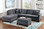 2-PC Sectional with Reversible Chaise in Gray