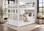 Gary mission queen over queen bunk bed in white finish