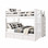 Dillon full over full bunk bed with dual height in white finish