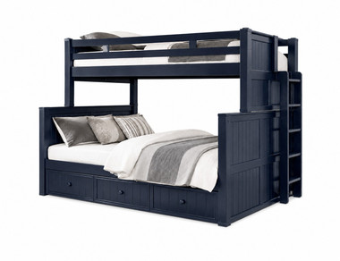 Dillon twin over full bunk bed with dual height and end ladder