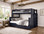 Twin over full bunk bed for vacation home bedroom - Blue