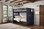 Dillon Twin XL dual height bunk bed with straight ladder - navy blue