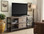 ACME 91504 TV Cabinet with Storage Drawers in Weathered Oak