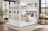 Gary full over full bunk bed solid hardwood White
