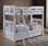 Bunk bed with trundle and slanted ladder