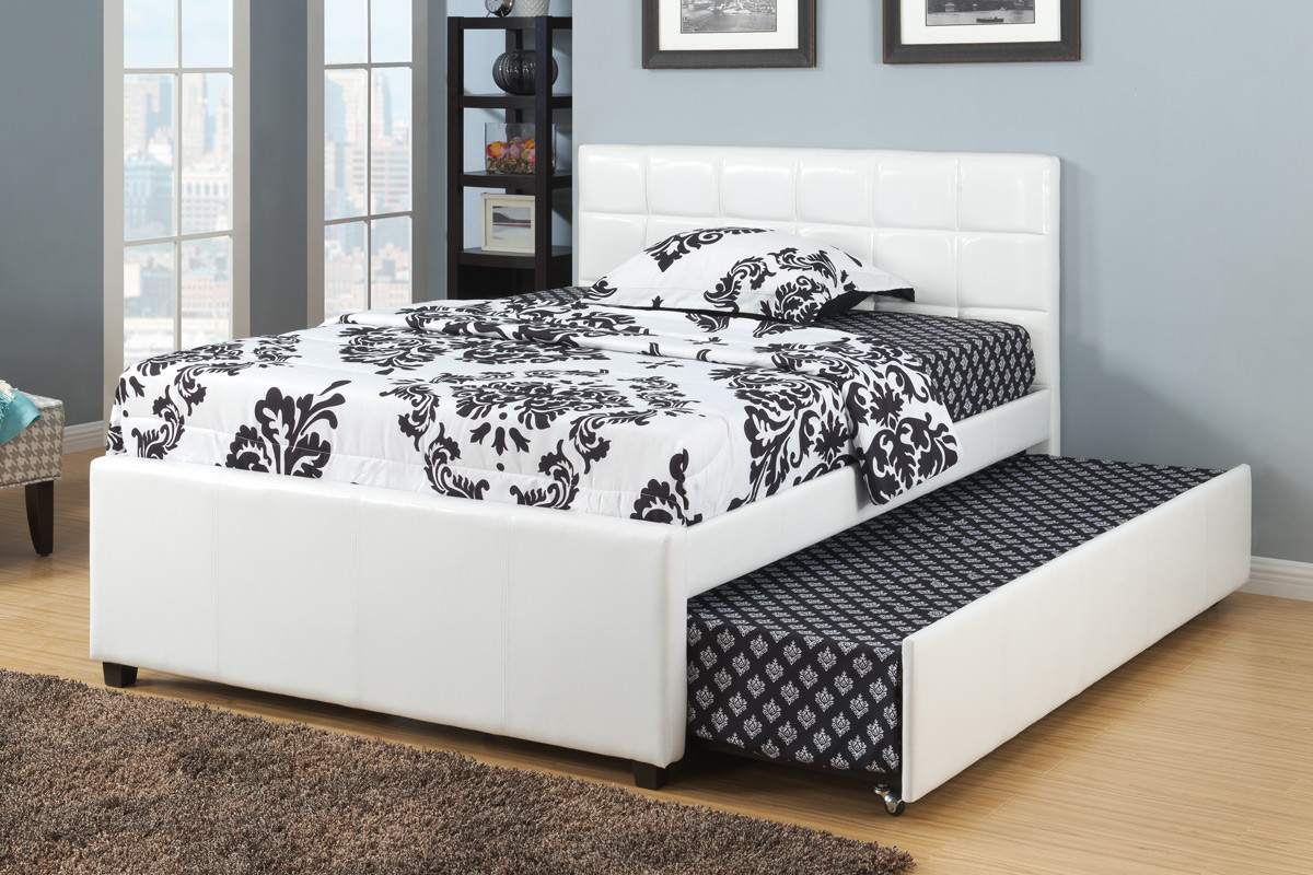 Adena White Full Bed With Trundle Full Platform Beds things-a-child-knows-about-design-that-you-don-t