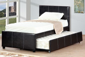 Espresso Bed With Trundle