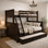 Twin over full bunk bed for vacation homes