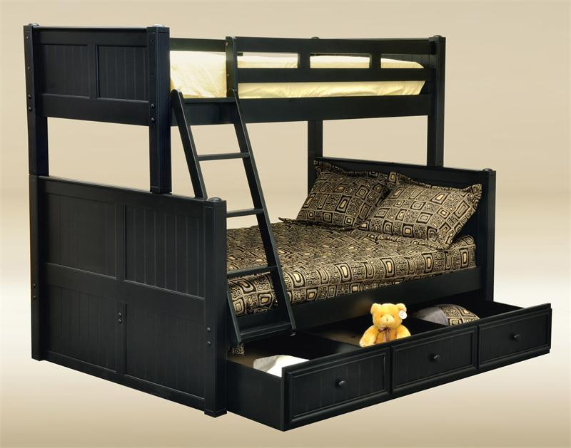 navy blue bunk beds twin over full