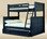 Navy Blue Twin Over Full Bunk Bed \