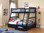 Navy Blue Wood Twin Full Bunk with Drawers