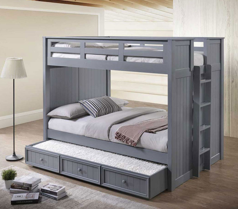 white full size bunk beds