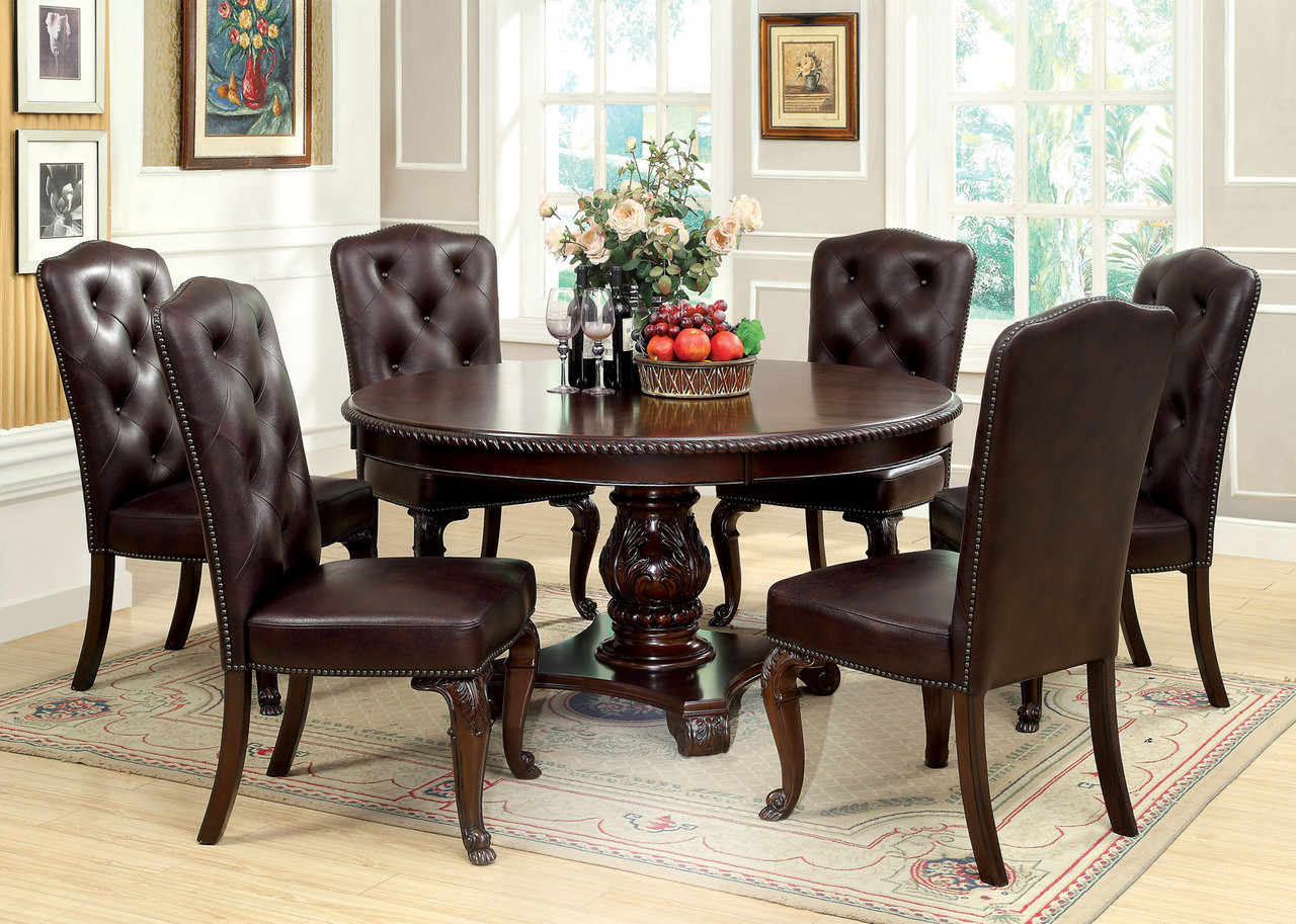 60 Billagio Round Table Set By Furniture Of America