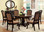 60" Billagio Round Table Set with Fabric Chairs