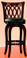 Dark Cherry Swivel Pub Chair