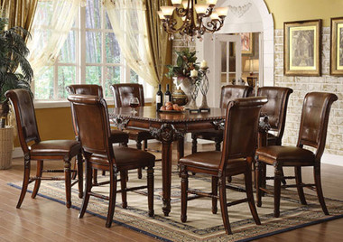 Cherry Counter Height Dining Table Set