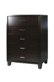 Espresso Wood Chest of Drawers