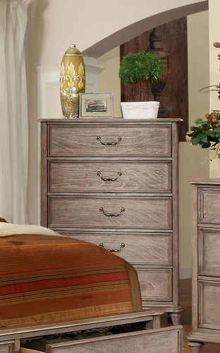 Rustic Natural Tone 5-Drawer Chest