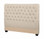 Tufted Head-board Upholstered in Oatmeal Fabric - Orange County