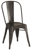 Antique Black Rustic Metal Chairs by Coaster Furniture