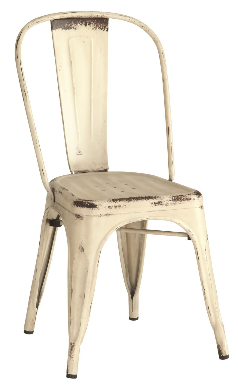 4 Bellevue Antique Rustic Metal Chairs by Coaster Furniture