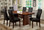 7 PC Brown Cherry Dining Table with chairs