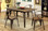 Cooper Natural Elm Fixed Dining Table Set by Furniture of America