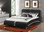 Coaster Furniture 300350Q Black Leatherette Bed | Platform Bed