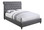 Coaster 300526 Grey Fabric Low Profile Bed | Upholstered Bed