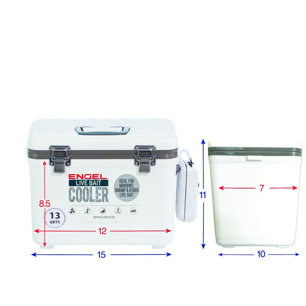 bait cooler with aerator