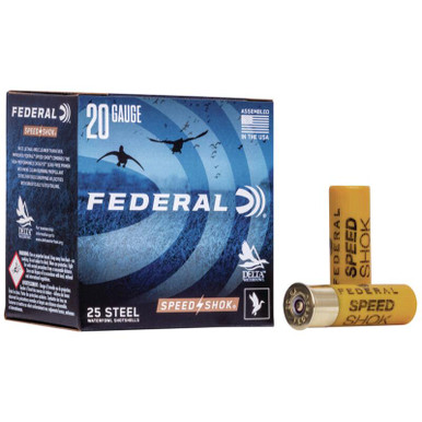 Federal Speed Shok Waterfowl Steel Shotshells 20ga 3" 7/8oz - 250 RDS