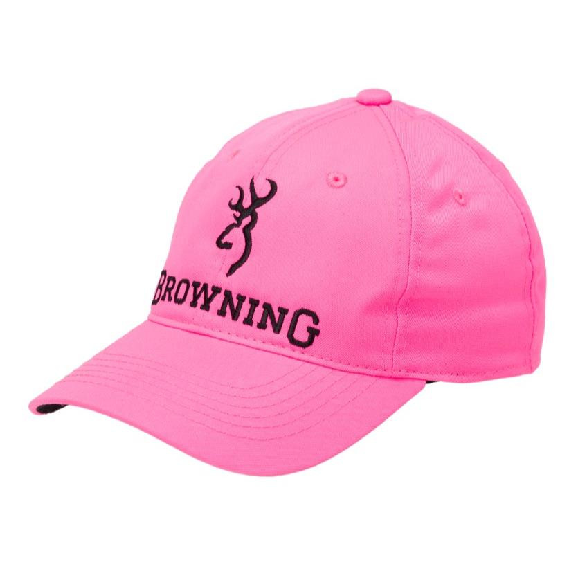 Casquette Baseball Browning Pour Femme – Rose 100% Coton, Réglable, Style Décontracté