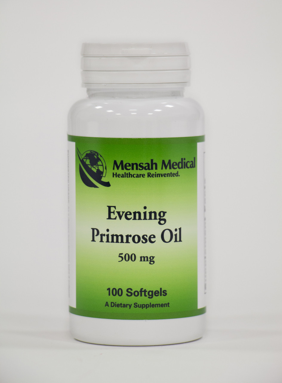 Evening Primrose Oil 500mg - 100 Softgels - Mensah Medical Products Evening Primrose Oil 500mg - 100 Softgels - Mensah Medical Products