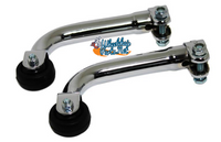 AT130- ANTI-TIPPERS, REAR -ROLLER TYPE  CLAMP TYPE  FITS 7/8" TUBING- SOLD AS PAIR