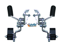 WL085P ANTI-ROLL BACK WHEEL LOCK - INVACARE STYLE FOR FIXED ARMREST. SOLD AS PAIR