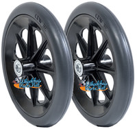 CW160 Invacare 8" x 1" Wheel Assembly. One Pair.