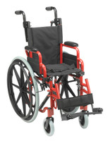 12" Wallaby Pediatric Wheelchair. Red Color