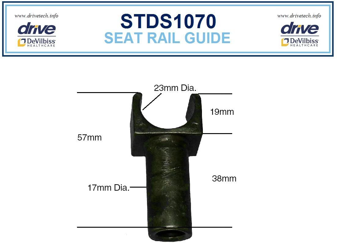 RB036 Seat Rail Guide for 7/16" Tube For Drive Medical Wheelchairs