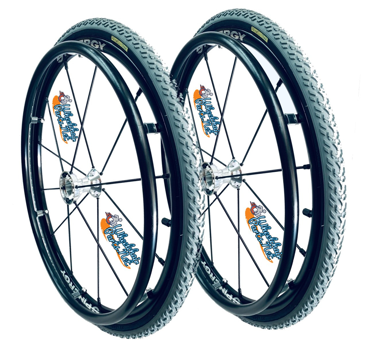 24" SPINERGY 12 SPOKE LX WITH PRIMO 24"x1 3/8" All Terrain Tires