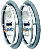 22" (501) - SPINERGY 30 SPOKE REAR WHEEL WITH PRIMO PNEUMATIC TIRE