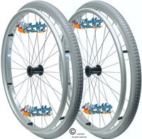 24" x 1 3/8" Wire Spoke Wheel With Soft Roll Tire