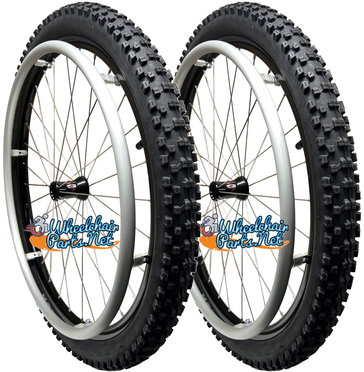 24" (50540) SPINERGY 30 SPOKE REAR WHEEL WITH KENDA NEVEGAL ALL TERRAIN TIRE