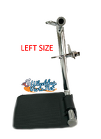 FR211L- Bottom Latching Footrest, Left Size, cam lock std - Lt pin spacing - 3"