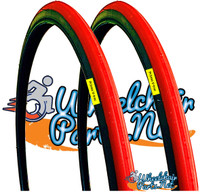 T104-2P-  24 X 1" RED TIRE. SOLD AS PAIR