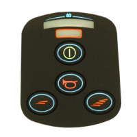 Front view of 4 Button Keypad for a VSI/DRIVE Joystick Module, Part number (75736)